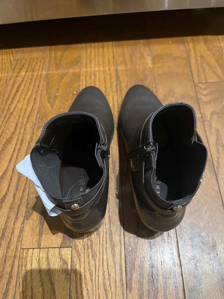 Karen Scott Ankle Boots, Dark Brown, Size 9 — image 2 of 4